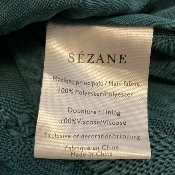 Sezane Sybille Floral Blouse Green Size 36 (S) - Picture 7 of 10